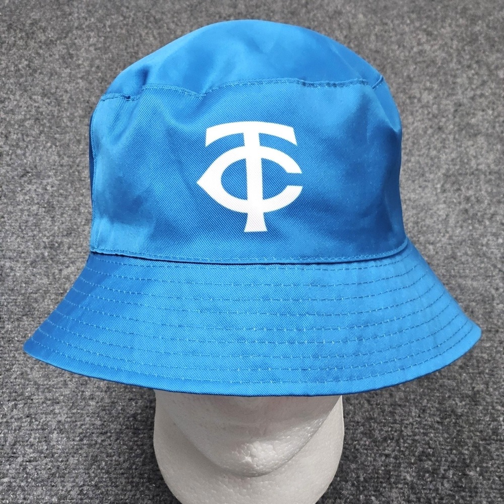 Minnesota Twins Bucket Hat Mens OSFM Blue Pink Reversible Palm Tree MLB Baseball